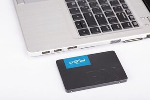 SSD diskdziņš|CRUCIAL|BX500|480 GB|SATA 3.0|rakstīšanas ātrums 500 MB/sec|lasīšanas ātrums 540 MB/sec|2,5"|TBW 120 TB|MTBF 1500000 stundas|CT480BX500S cena un informācija | Iekšējie cietie diski (HDD, SSD, Hybrid) | 220.lv