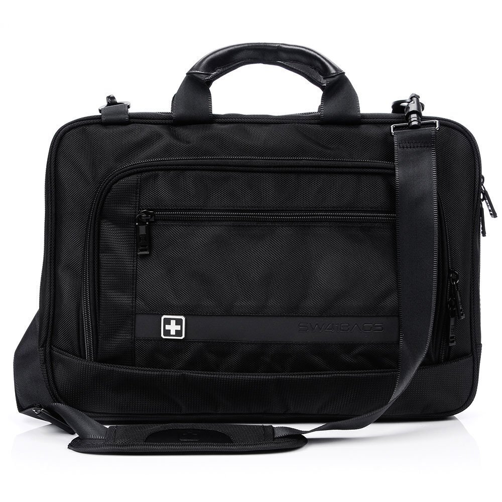 Datoru soma Swissbags Sion 16", melna цена и информация | Somas portatīvajiem datoriem | 220.lv