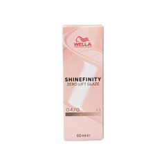 Noturīga Krāsa Wella Shinefinity Color Nº 04/0 60 ml cena un informācija | Matu krāsas | 220.lv