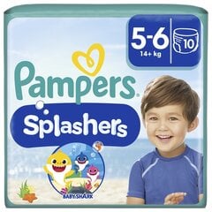 Autiņbiksītes PAMPERS Pants Splashers, 5 izmērs 14+ kg, 10 gab. cena un informācija | Autiņbiksītes | 220.lv