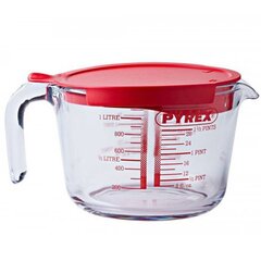 Pyrex мерный сосуд с крышкой,1 л цена и информация | Кухонные принадлежности | 220.lv