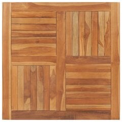 galda virsma, 90x90x2,5 cm, kvadrāta forma, masīvs tīkkoks цена и информация | Столешницы для кухни | 220.lv