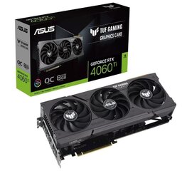 Asus TUF Gaming GeForce RTX 4060 Ti 8GB GDDR6 OC Edition, TUF-RTX4060TI-O8G-GAMING цена и информация | Видеокарты (GPU) | 220.lv