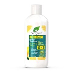 Poras sašaurinošs, attīrošs sejas toniks Dr. Organic Skin Clear 5 in 1 Purifying Toner, 150 ml цена и информация | Средства для очищения лица | 220.lv