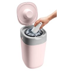 Konteiners autiņbiksītēm Tommee Tippee Sangenic Twist&amp;Click, rozā цена и информация | Подгузники | 220.lv