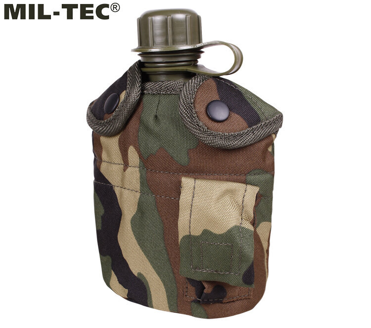 Tūristu ūdens pudele Mil-Tec Woodland LC2 US, 1000 ml cena un informācija | Ūdens pudeles | 220.lv