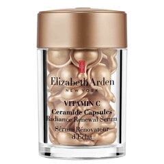 Sejas serums Elizabeth Arden Vitamin C Ceramide, 30 kapsulas cena un informācija | Serumi sejai, eļļas | 220.lv