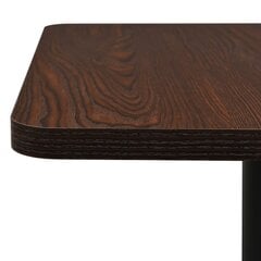 bistro galds, 60x60x107 cm, tumša pelnu krāsa cena un informācija | Virtuves galdi, ēdamgaldi | 220.lv