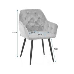Krēsls Homede Argento, zils cena un informācija | Virtuves un ēdamistabas krēsli | 220.lv