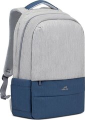 NB BACKPACK ANTI-THEFT 17.3"/7567 GREY/DARK BLUE RIVACASE cena un informācija | Somas portatīvajiem datoriem | 220.lv