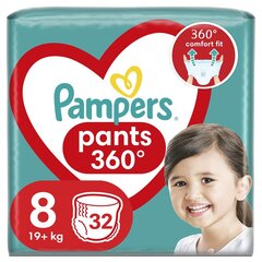 Autiņbiksītes PAMPERS Pants Jumbo Pack 8. izmērs, 32 gab. cena un informācija | Autiņbiksītes | 220.lv