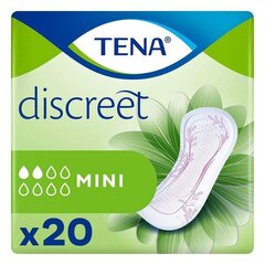 Higiēniskais ieliktnītis urīna nesaturēšanai Discreet Mini Tena (12 gab.) cena un informācija | Tamponi, higiēniskās paketes, ieliktnīši | 220.lv