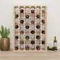 Vīna pudeļu plaukts, 70x33x94cm, brūns цена и информация | Virtuves skapīši | 220.lv