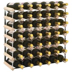vīna pudeļu statīvs 42 pudelēm, priedes masīvkoks цена и информация | Кухонные принадлежности | 220.lv