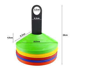 Развивающие конусы, 50 шт. цена и информация | Тренировочные конусы и барьеры | 220.lv
