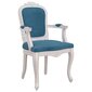 Virtuves krēsli , 62x59,5x100,5 cm, 2 gab., zils cena un informācija | Virtuves un ēdamistabas krēsli | 220.lv
