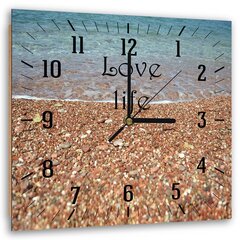 Настенные часы, Берег моря и камни, 80x80см цена и информация | Часы | 220.lv
