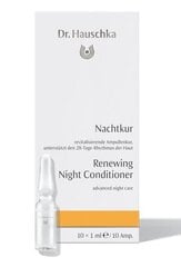 Atjaunojošās sejas ampulas Dr. Hauschka Renewing Night Conditioner 10 x 1 ml cena un informācija | Serumi sejai, eļļas | 220.lv