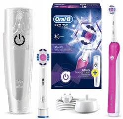 Elektriskā zobu birste - Oral-B Pro 750 цена и информация | Электрические зубные щетки | 220.lv