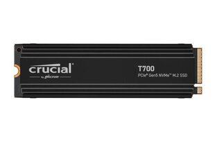 SSD|CRUCIAL|T700|4TB|M.2|PCIE|NVMe|TLC|Zarakstīšanas ātrums 11800 MB/sec|Izlasīšanas ātrums 12400 MB/sec|TBW 2400 TB|CT4000T700SSD5 cena un informācija | Iekšējie cietie diski (HDD, SSD, Hybrid) | 220.lv