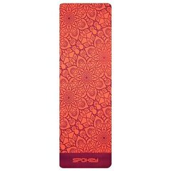 Jogas paklājiņš Spokey Mandala TPE 183x61x0,4 cm, sarkans cena un informācija | Vingrošanas paklāji | 220.lv