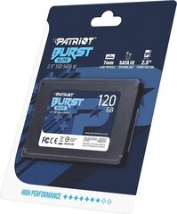 Patriot PBE120GS25SSDR cena un informācija | Iekšējie cietie diski (HDD, SSD, Hybrid) | 220.lv