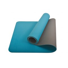 Гимнастический коврик Schildkrot Bi-color 180 x 61 x 0,4 см, бирюзовый цена и информация | Коврики для йоги, фитнеса | 220.lv