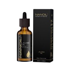 Ķermeņa un matu jojobas eļļa Nanoil, 50ml cena un informācija | Serumi sejai, eļļas | 220.lv