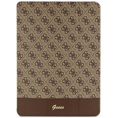 Guess 4G Stripe Allover case for iPad Pro 12.9&quot; - brown цена и информация | Чехлы для планшетов и электронных книг | 220.lv