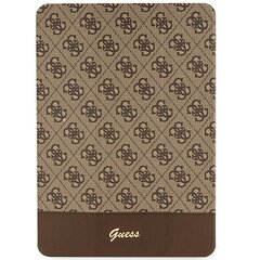 Guess GUFC10PS4SGW iPad 10.2" brązowy|brown 4G Stripe Allover цена и информация | Чехлы для планшетов и электронных книг | 220.lv