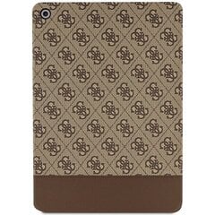 Guess GUFC10PS4SGW iPad 10.2" brązowy|brown 4G Stripe Allover цена и информация | Чехлы для планшетов и электронных книг | 220.lv