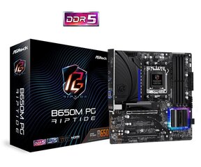 ASRock B650M PG RIPTIDE AM5 Ryzen 7000 AMD B650 cena un informācija | Mātesplates | 220.lv