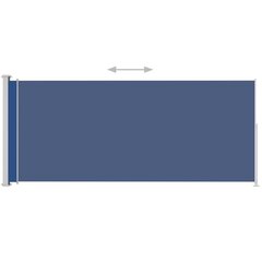 izvelkama sānu markīze, zila, 200x500 cm cena un informācija | Saulessargi, markīzes un statīvi | 220.lv