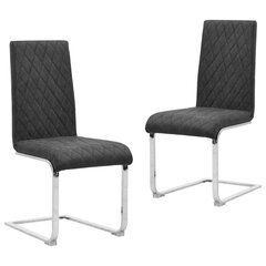 Консольные стулья для столовой, 2шт, 43x99 см. черные цена и информация | Стулья для кухни и столовой | 220.lv
