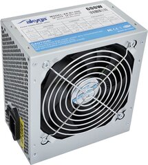 Akyga AK-B1-600 barošanas bloks 600 W 20+4 kontaktu ATX ATX pelēks cena un informācija | Barošanas bloki (PSU) | 220.lv