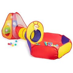 Spēļu telts ar tuneli un bumbām IPlay cena un informācija | Bērnu rotaļu laukumi, mājiņas | 220.lv