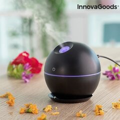 Mini Izsmidzināms Aromātisks Gaisa Mitrinātājs Black InnovaGoods cena un informācija | Gaisa mitrinātāji | 220.lv