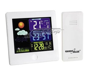 Термометр Метеорологическая станция GreenBlue DCF Weather Station (GB521W) цена и информация | Метеорологические станции, термометры | 220.lv