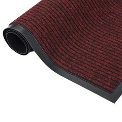 durvju paklājs, svītrains, sarkans, 40x60 cm cena un informācija | Kājslauķi | 220.lv