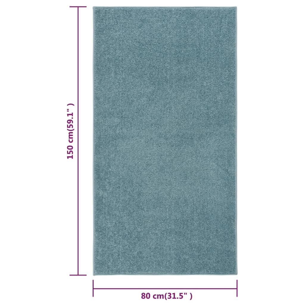 paklājs, 80x150 cm, zils cena un informācija | Paklāji | 220.lv