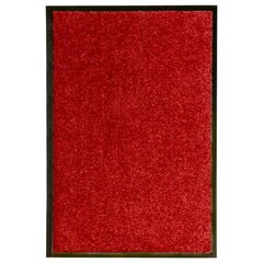 durvju paklājs, mazgājams, sarkans, 40x60 cm cena un informācija | Kājslauķi | 220.lv
