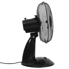 galda ventilators ar 3 ātrumiem, 30 cm, 40 W, melns cena un informācija | Ventilatori | 220.lv