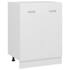 virtuves skapītis, balts, 60x46x81,5 cm, skaidu plāksne цена и информация | Кухонные шкафчики | 220.lv