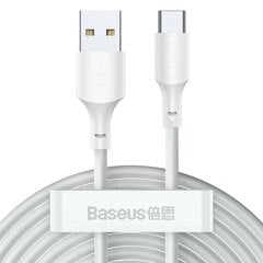 2x USB kabelis USB-C ātra uzlāde Barošanas piegāde Ātrā uzlāde 40 W 5 A 1,5 m balts 10183061 cena un informācija | Savienotājkabeļi | 220.lv