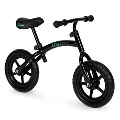 Bērnu līdzsvara velosipēds, braucamais, EVA riteņi ECOTOYS, melns цена и информация | Велосипеды | 220.lv