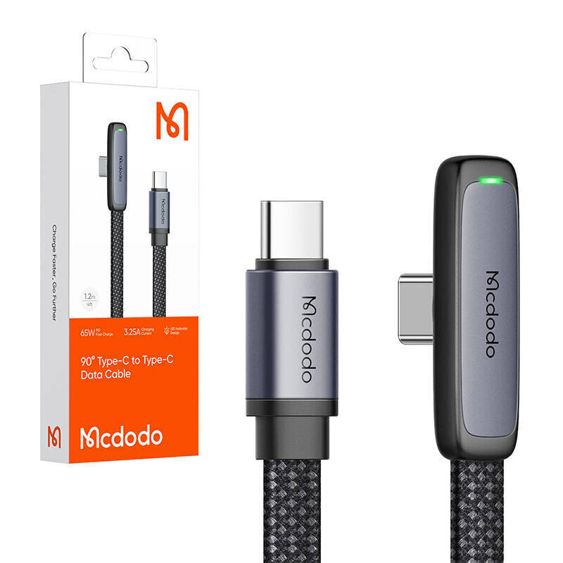 Cable USB-C to USB-C Mcdodo CA-3361, 65W, 1.8m (black) cena un informācija | Savienotājkabeļi | 220.lv