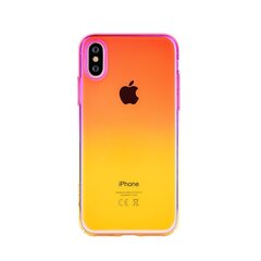 Devia Aurora Aizmugurējais Plastikata Apvalks ar priekš Apple iPhone XS Max Dzeltens - Rozā cena un informācija | Telefonu vāciņi, maciņi | 220.lv