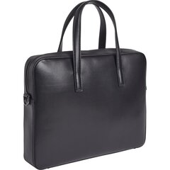 CALVIN KLEIN vīriešu melna klēpjdatoru soma Iconic hardware laptop bag cena un informācija | Sporta somas un mugursomas | 220.lv