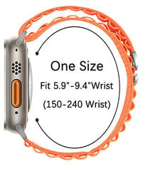 4wrist Apple pulksteņa Alpine cilpas siksniņas #Orange 42/44/45/49mm hWR594 cena un informācija | Viedpulksteņu un viedo aproču aksesuāri | 220.lv