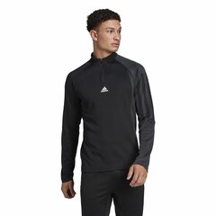 Vīriešu Krekls ar Garām Piedurknēm Adidas 1/4-Zip Melns cena un informācija | T-krekli sievietēm | 220.lv